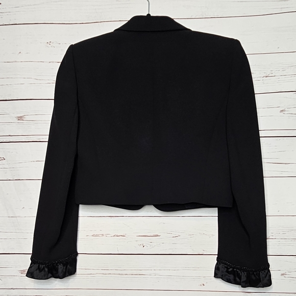 Tahari Arthur S. Levine Bolero Jacket with Silk Sleeve Cuffs - Picture 5 of 10